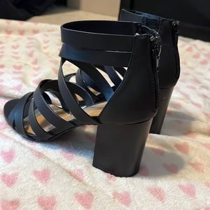 Black heels. Worn once. From Charlotte Russe